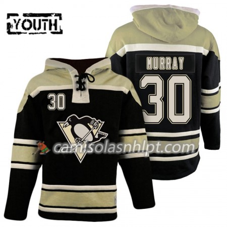 Camisola Pittsburgh Penguins Matt Murray 30 Preto Sawyer Hoodie - Criança